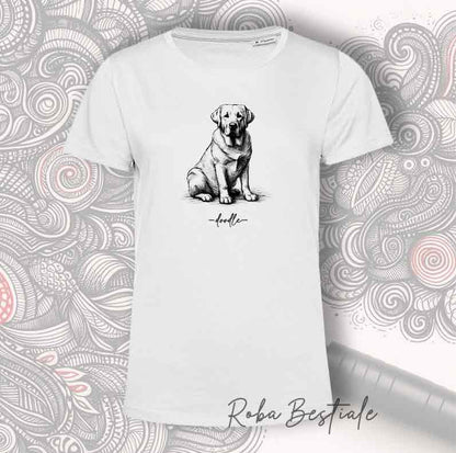 T-Shirt DOODLE - LABRADOR RETRIEVER Miele