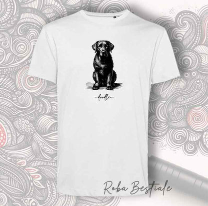 T-Shirt DOODLE - LABRADOR RETRIEVER Nero