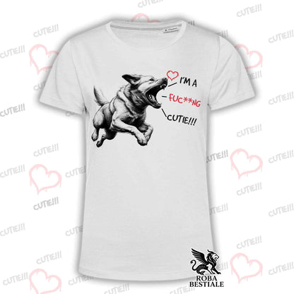 T-Shirt CUTIE - LABRADOR RETRIEVER Giallo - Bianca o Beige, da Uomo o da Donna - dalla XS alla 5XL