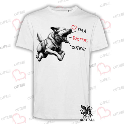 T-Shirt CUTIE - LABRADOR RETRIEVER Giallo - Bianca o Beige, da Uomo o da Donna - dalla XS alla 5XL