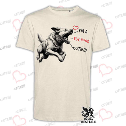 T-Shirt CUTIE - LABRADOR RETRIEVER Giallo - Bianca o Beige, da Uomo o da Donna - dalla XS alla 5XL