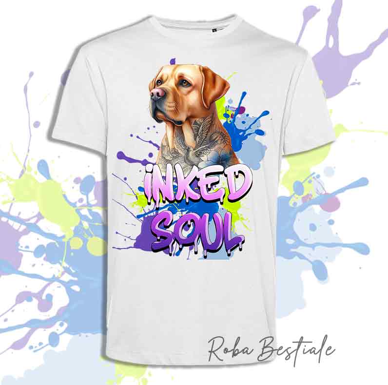 T-Shirt INKED SOUL - LABRADOR RETRIEVER Miele
