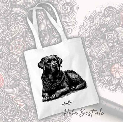 Shopper DOODLE - LABRADOR RETRIEVER Nero