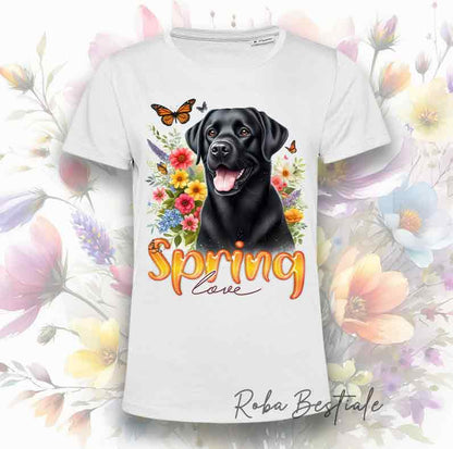 T-Shirt SPRING - LABRADOR RETRIEVER Nero