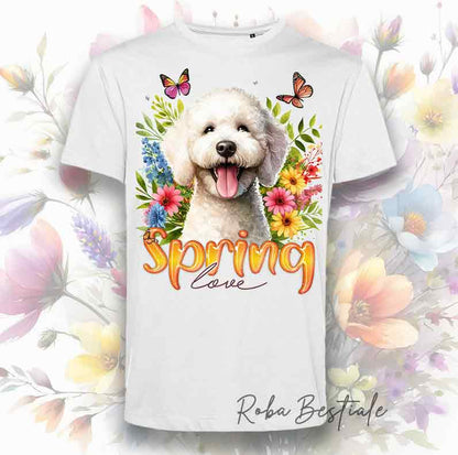 T-Shirt SPRING LOVE - LAGOTTO ROMAGNOLO Bianco Sporco