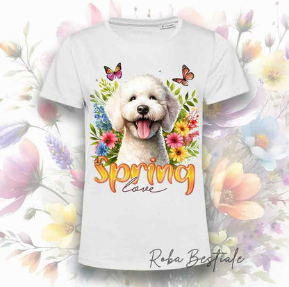 T-Shirt SPRING LOVE - LAGOTTO ROMAGNOLO Bianco Sporco