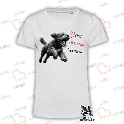 T-Shirt CUTIE - LAGOTTO ROMAGNOLO - Bianca o Beige, da Uomo o da Donna - dalla XS alla 5XL