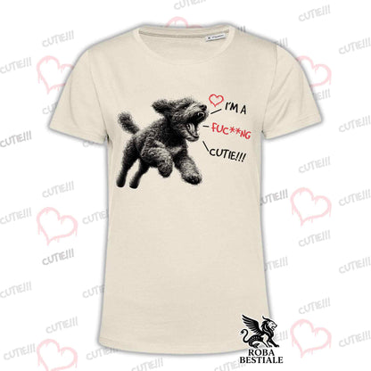 T-Shirt CUTIE - LAGOTTO ROMAGNOLO - Bianca o Beige, da Uomo o da Donna - dalla XS alla 5XL