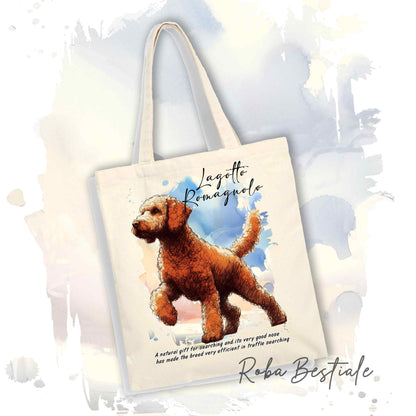 Shopper BEHAVIOR - LAGOTTO ROMAGNOLO Arancio - Standard FCI - Diversi colori disponibili, 100% Cotone