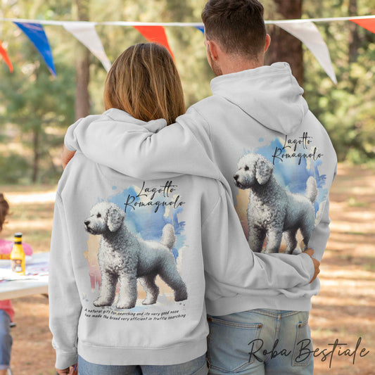 Felpa BEHAVIOR - LAGOTTO ROMAGNOLO Bianco Sporco - Standard FCI - Unisex - Grigia - dalla XS alla 3XL