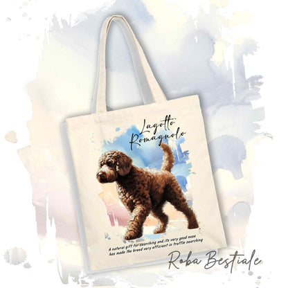 Shopper BEHAVIOR - LAGOTTO ROMAGNOLO Marrone - Standard FCI - Diversi colori disponibili, 100% Cotone