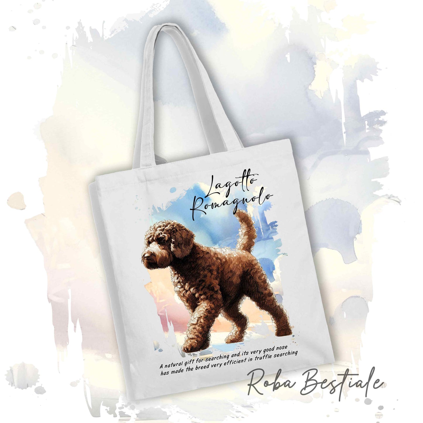 Shopper BEHAVIOR - LAGOTTO ROMAGNOLO Marrone - Standard FCI - Diversi colori disponibili, 100% Cotone