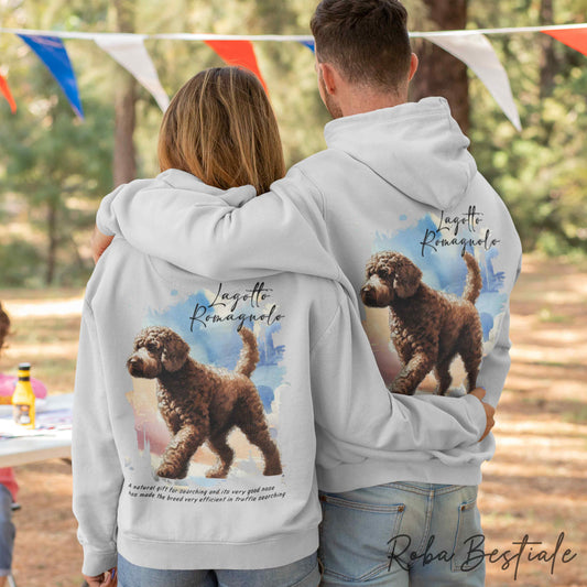 Felpa BEHAVIOR - LAGOTTO ROMAGNOLO Marrone - Standard FCI - Unisex - Grigia - dalla XS alla 3XL