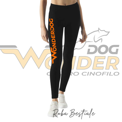 Leggins WONDERDOG - Neri, Da Donna, in Cotone ed Elastane, dalla XS ala XL