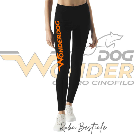 Leggins WONDERDOG - Neri, Da Donna, in Cotone ed Elastane, dalla XS ala XL