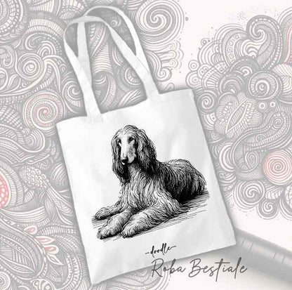 Shopper DOODLE - LEVRIERO AFGANO