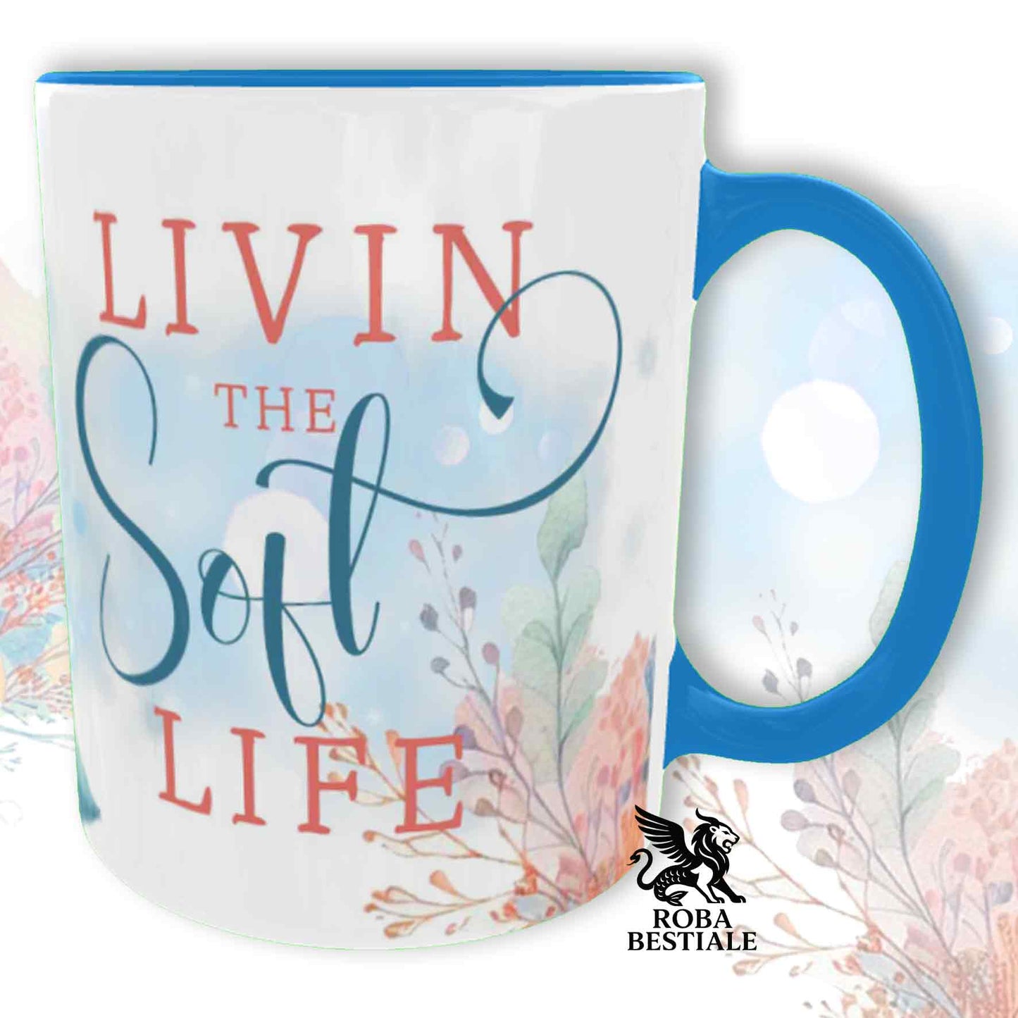 Tazza SOFT LIFE - LEVRIERO AFGANO Crema - In Ceramica, colore a scelta - 330 ml