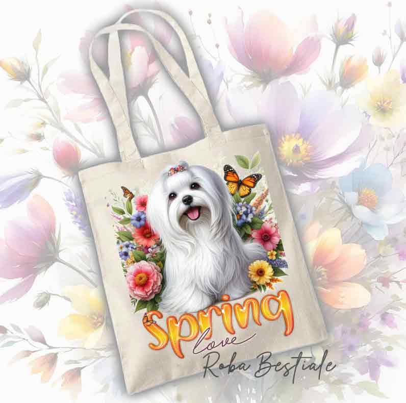 Shopper SPRING LOVE - MALTESE