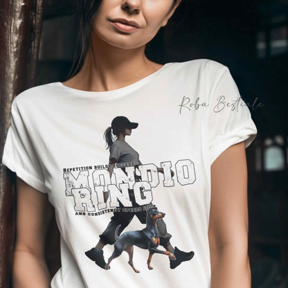 T-Shirt MONDIORING5 - MANCHESTER TERRIER + DONNA - Bianca, Uomo o Donna - dalla XS alla 5XL