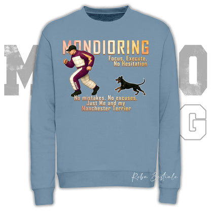 Felpa MONDIORING Chase! - MANCHESTER TERRIER - Girocollo, Unisex, in tanti colori! - dalla XS alla 3XL