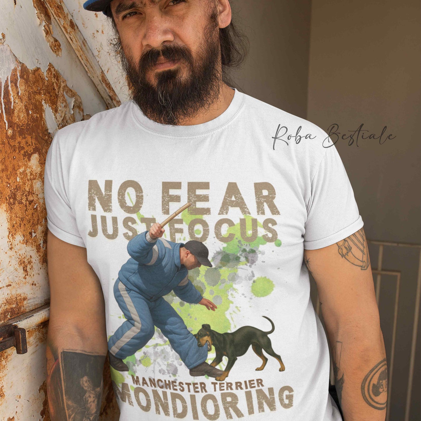 T-Shirt MONDIORING2 - MANCHESTER TERRIER - Uomo o Donna - dalla XS alla 5XL