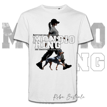 T-Shirt MONDIORING5 - MANCHESTER TERRIER + DONNA - Bianca, Uomo o Donna - dalla XS alla 5XL