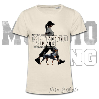 T-Shirt MONDIORING5 - MANCHESTER TERRIER + DONNA - Bianca, Uomo o Donna - dalla XS alla 5XL