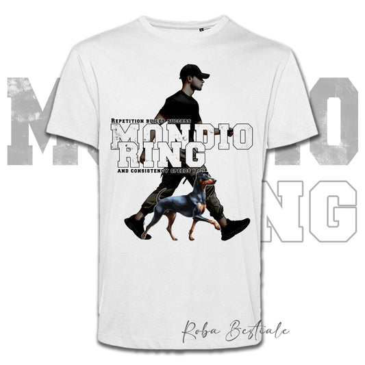 T-Shirt MONDIORING5 - MANCHESTER TERRIER + UOMO - Bianca, Uomo o Donna - dalla XS alla 5XL