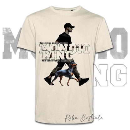 T-Shirt MONDIORING5 - MANCHESTER TERRIER + UOMO - Bianca, Uomo o Donna - dalla XS alla 5XL
