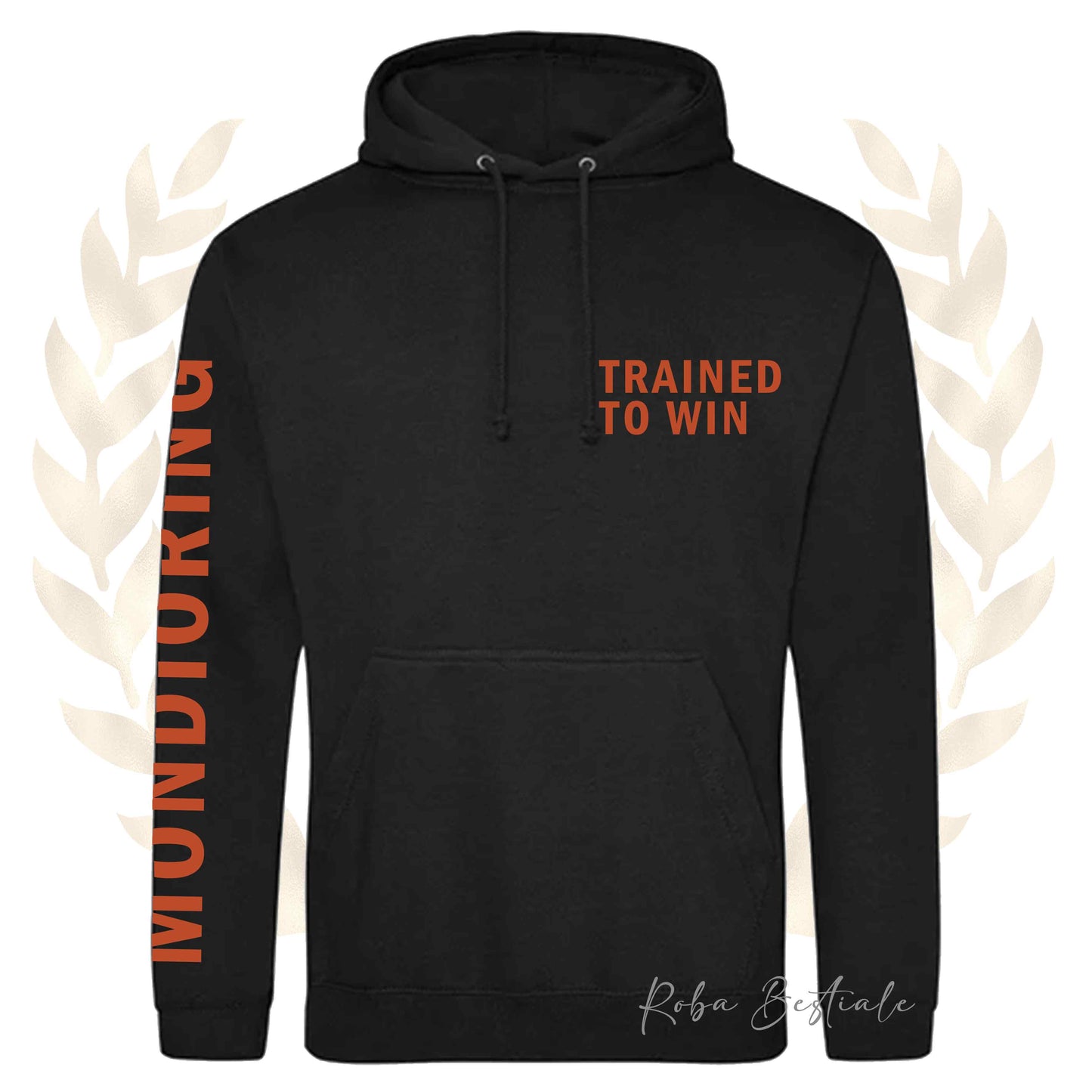 Felpa MONDIO ATTACK - PASTORE BELGA MALINOIS - Cappuccio e Tasconi, Unisex, in tanti colori - dalla XS alla 5XL