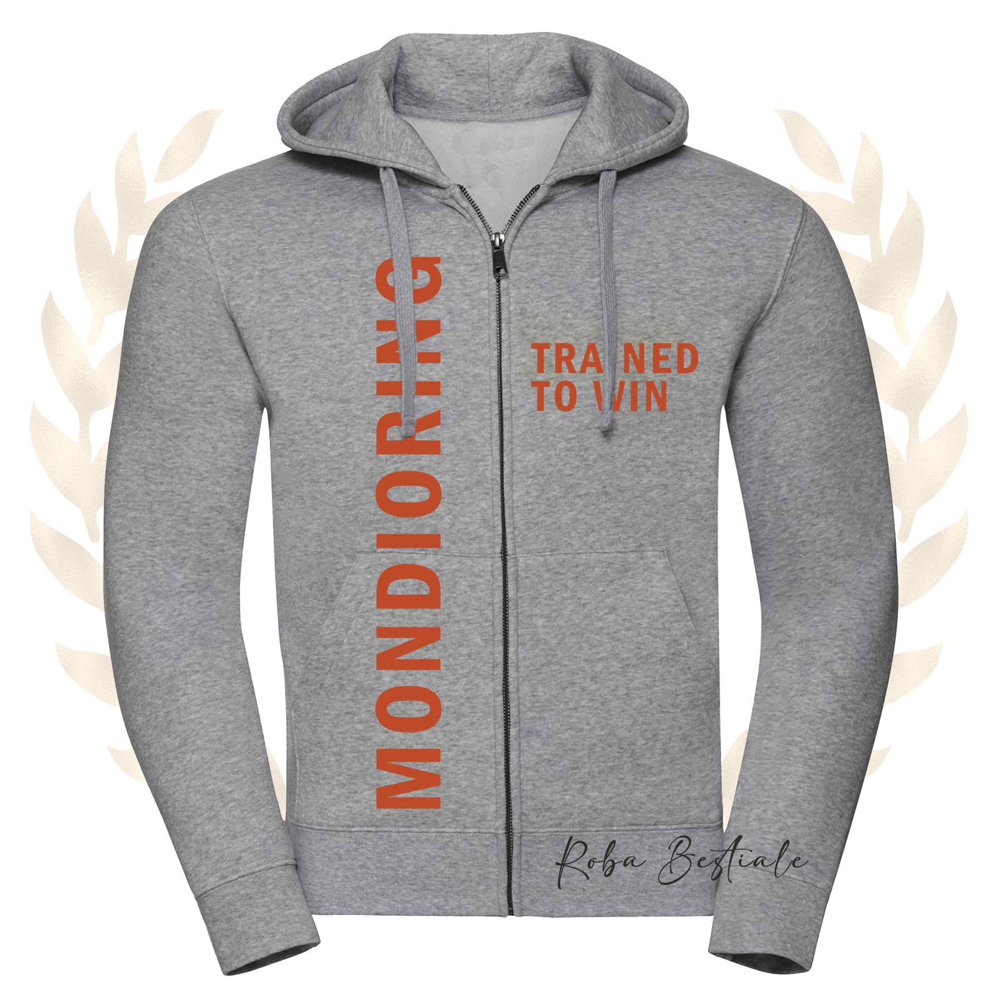 Felpa MONDIO ATTACK - PASTORE BELGA MALINOIS - Cappuccio e Zip, Uomo o Donna, in tanti colori - dalla XS alla 5XL