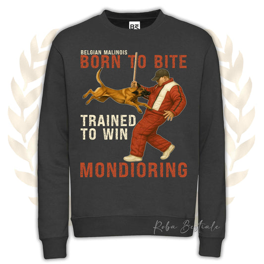 Felpa MONDIO ATTACK - PASTORE BELGA MALINOIS - Girocollo, Unisex, in tanti colori! - dalla XS alla 3XL