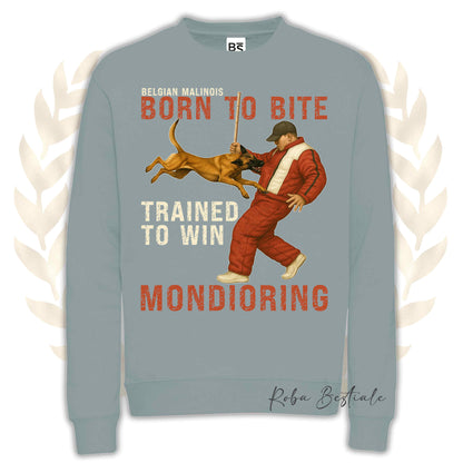 Felpa MONDIO ATTACK - PASTORE BELGA MALINOIS - Girocollo, Unisex, in tanti colori! - dalla XS alla 3XL