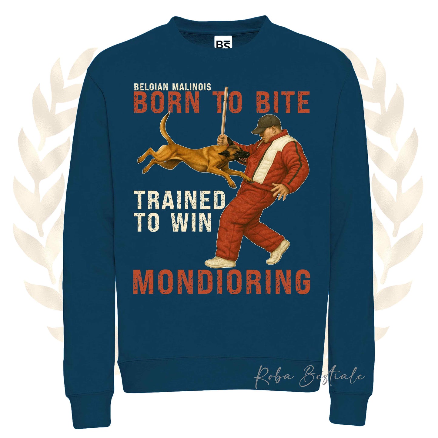 Felpa MONDIO ATTACK - PASTORE BELGA MALINOIS - Girocollo, Unisex, in tanti colori! - dalla XS alla 3XL