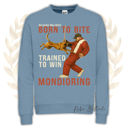 Felpa MONDIO ATTACK - PASTORE BELGA MALINOIS - Girocollo, Unisex, in tanti colori! - dalla XS alla 3XL