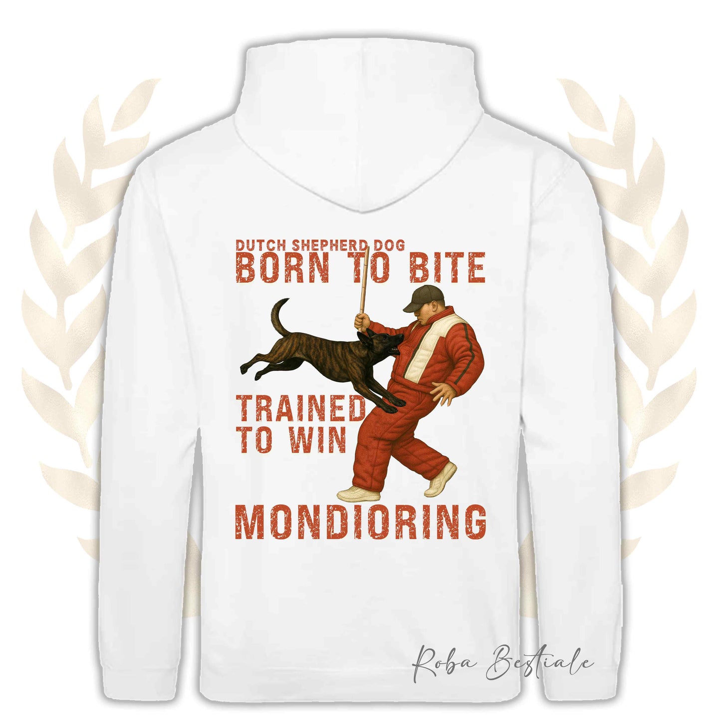 Felpa MONDIO ATTACK - PASTORE OLANDESE - Cappuccio e Tasconi, Unisex, in tanti colori - dalla XS alla 5XL