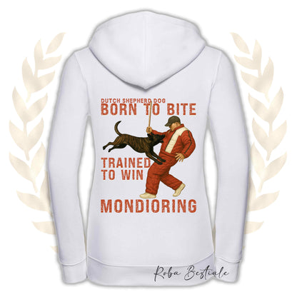 Felpa MONDIO ATTACK - PASTORE OLANDESE - Cappuccio e Zip, Uomo o Donna, in tanti colori - dalla XS alla 5XL