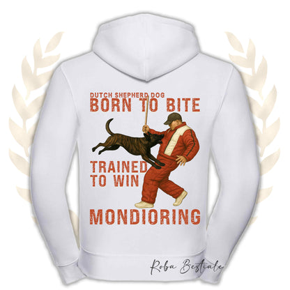 Felpa MONDIO ATTACK - PASTORE OLANDESE - Cappuccio e Zip, Uomo o Donna, in tanti colori - dalla XS alla 5XL