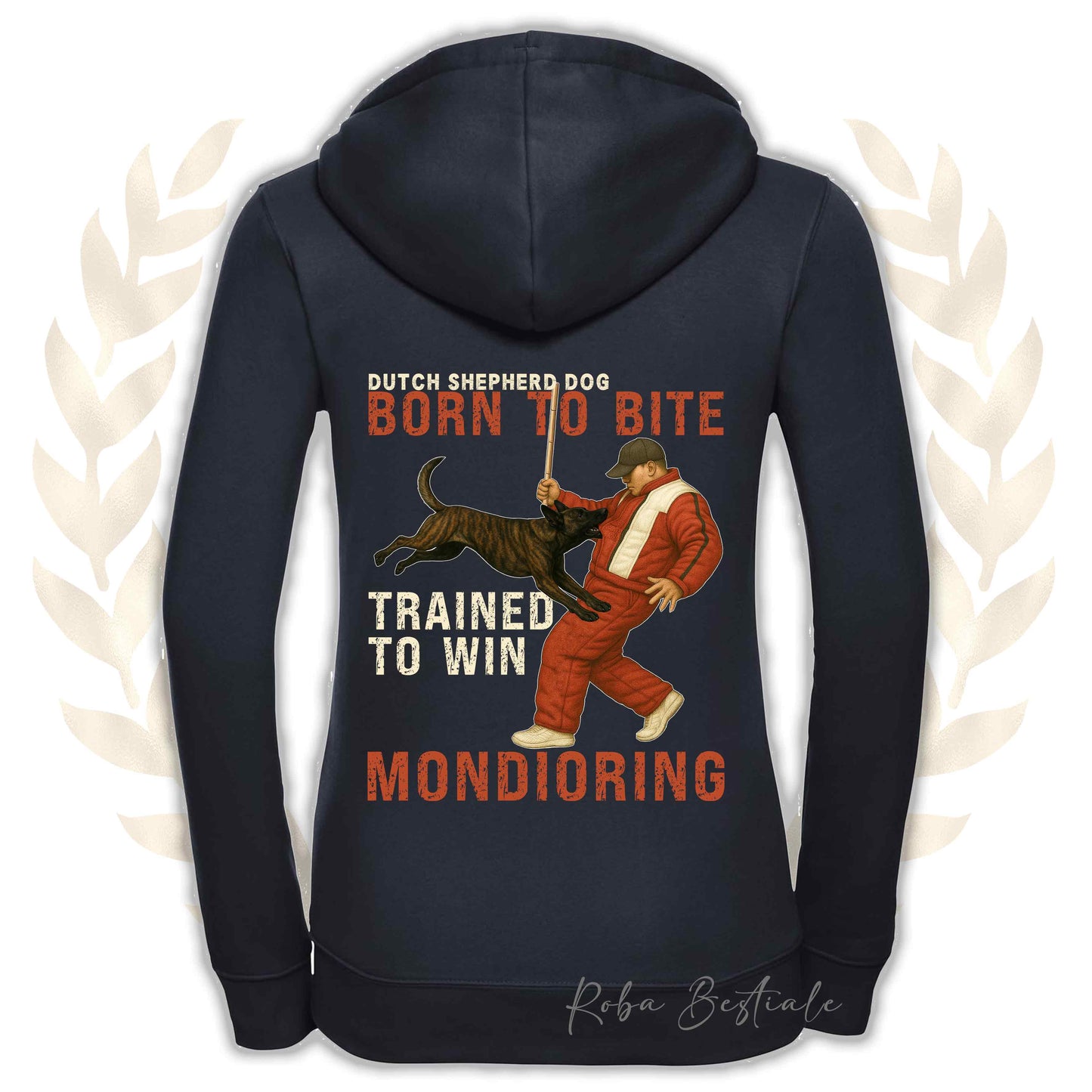 Felpa MONDIO ATTACK - PASTORE OLANDESE - Cappuccio e Zip, Uomo o Donna, in tanti colori - dalla XS alla 5XL