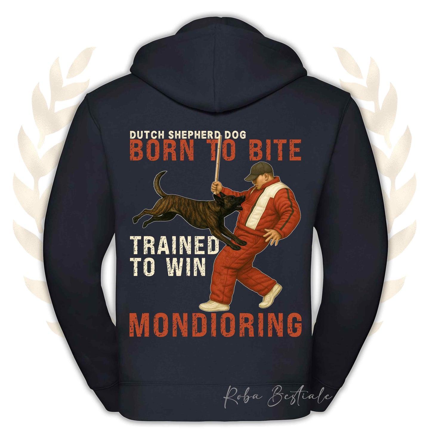 Felpa MONDIO ATTACK - PASTORE OLANDESE - Cappuccio e Zip, Uomo o Donna, in tanti colori - dalla XS alla 5XL