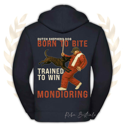 Felpa MONDIO ATTACK - PASTORE OLANDESE - Cappuccio e Zip, Uomo o Donna, in tanti colori - dalla XS alla 5XL