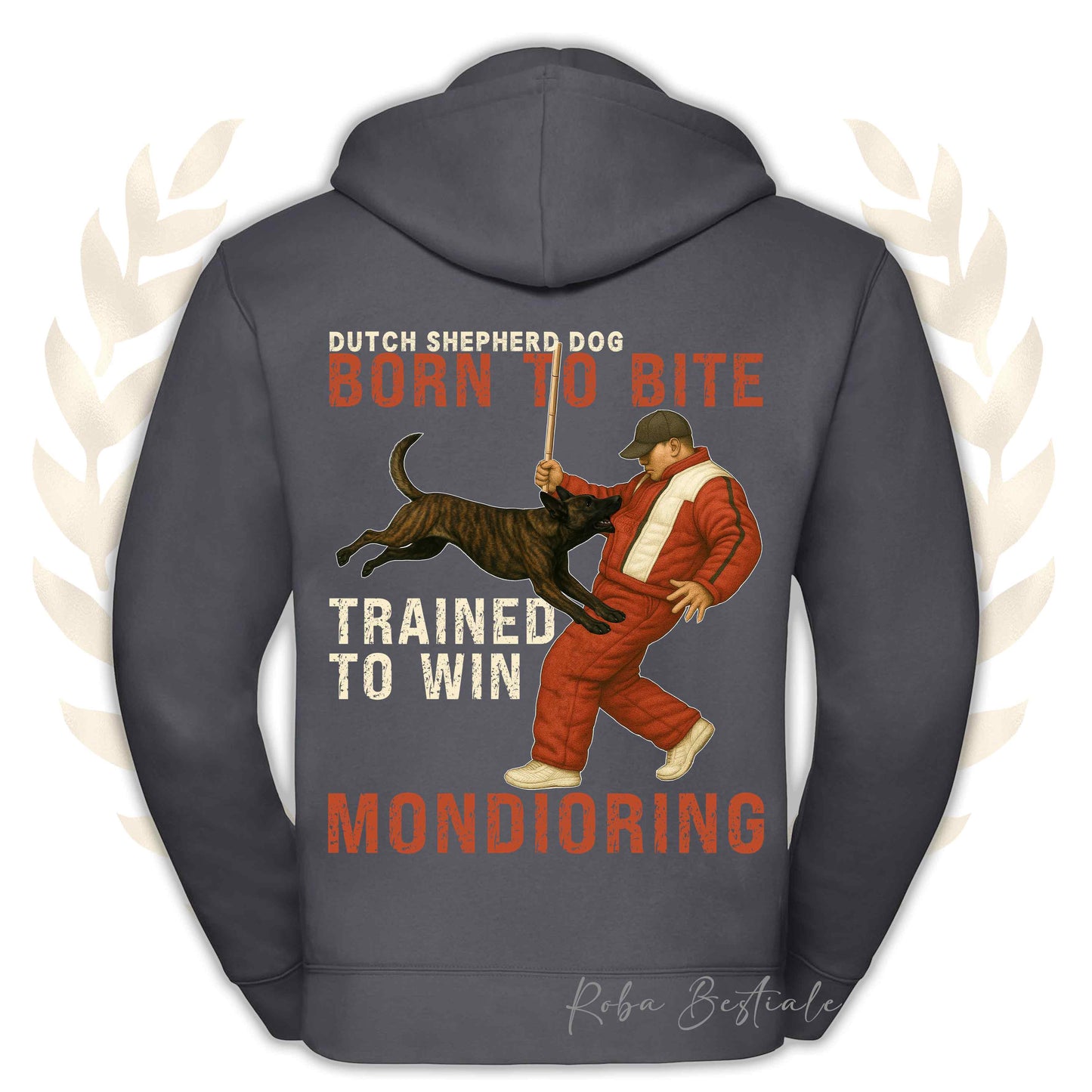 Felpa MONDIO ATTACK - PASTORE OLANDESE - Cappuccio e Zip, Uomo o Donna, in tanti colori - dalla XS alla 5XL