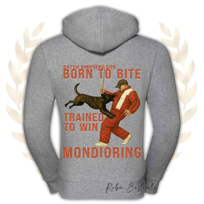Felpa MONDIO ATTACK - PASTORE OLANDESE - Cappuccio e Zip, Uomo o Donna, in tanti colori - dalla XS alla 5XL