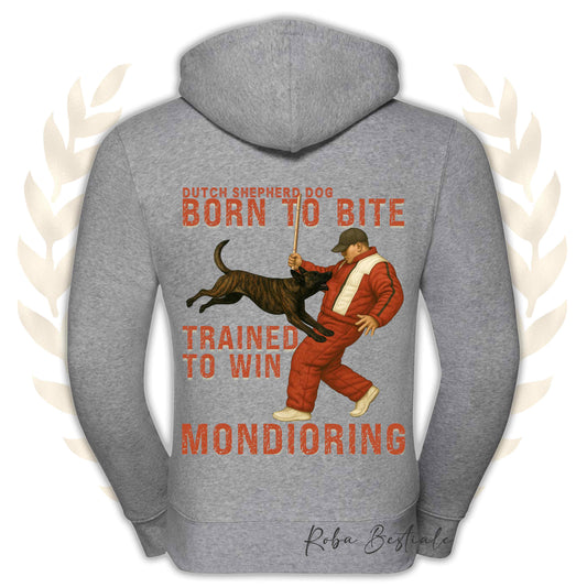 Felpa MONDIO ATTACK - PASTORE OLANDESE - Cappuccio e Zip, Uomo o Donna, in tanti colori - dalla XS alla 5XL