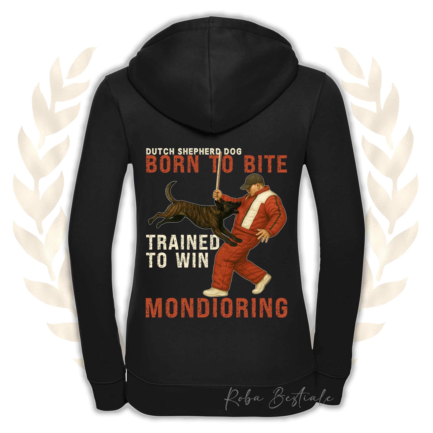 Felpa MONDIO ATTACK - PASTORE OLANDESE - Cappuccio e Zip, Uomo o Donna, in tanti colori - dalla XS alla 5XL