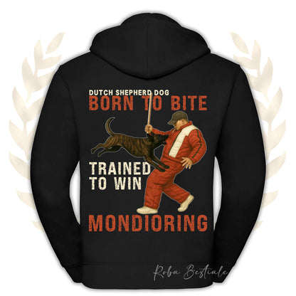Felpa MONDIO ATTACK - PASTORE OLANDESE - Cappuccio e Zip, Uomo o Donna, in tanti colori - dalla XS alla 5XL