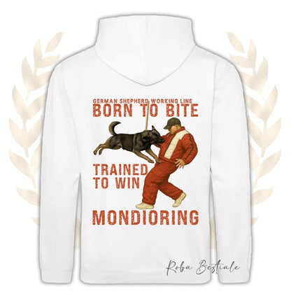 Felpa MONDIO ATTACK - PASTORE TEDESCO Da Lavoro "Grigione" - Cappuccio e Tasconi, Unisex, in tanti colori - dalla XS alla 5XL