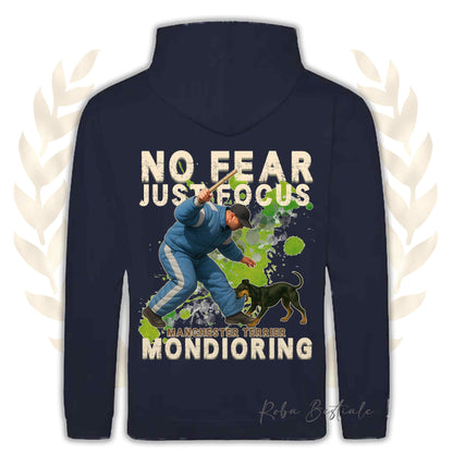 Felpa MONDIO ATTACK2 - MANCHESTER TERRIER - Cappuccio e Tasconi, Unisex, in tanti colori - dalla XS alla 5XL