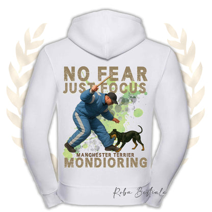 Felpa MONDIO ATTACK2 - MANCHESTER TERRIER - Cappuccio e Zip, Uomo o Donna, in tanti colori - dalla XS alla 5XL