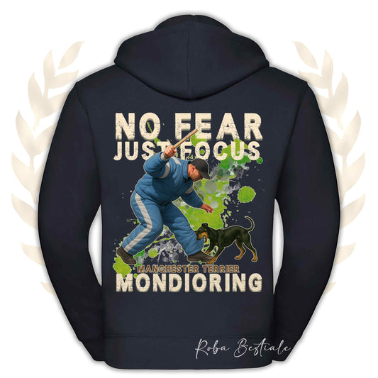 Felpa MONDIO ATTACK2 - MANCHESTER TERRIER - Cappuccio e Zip, Uomo o Donna, in tanti colori - dalla XS alla 5XL